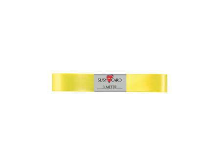 SUSY CARD Ruban cadeau 'double satin', 15 mm x 3 m, vert