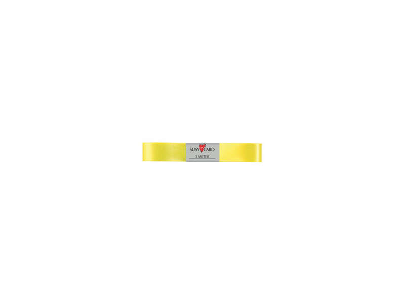 SUSY CARD Ruban cadeau 'double satin', 15 mm x 3 m, rouge