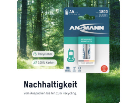 ANSMANN Pile rechargeable NiMH SPECIAL, Mignon AA, 1.300 mAh