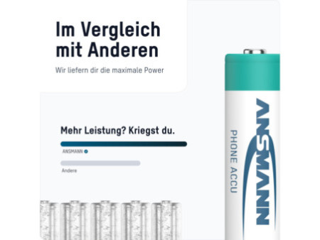 ANSMANN Pile rechargeable NiMH SPECIAL, Mignon AA, 1.300 mAh