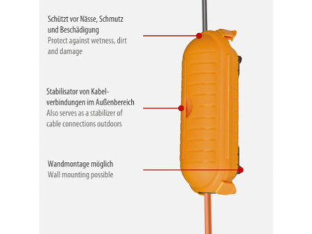 brennenstuhl Boîtier de sécurité Safe-Box BIG IP44, orange