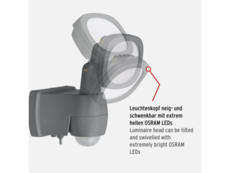 brennenstuhl Projecteur LUFOS LED à pile, 440 lumen, IP44