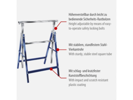 brennenstuhl Etabli de travail télescopique MB 160 H