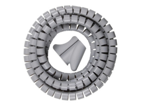 brennenstuhl Tuyau spiralé pour câbles, longueur: 2,5 m,gris