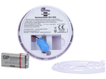 brennenstuhl Détecteur de fumée RM C 9010, 85 db, blanc