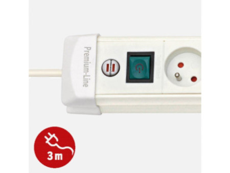 brennenstuhl Prolongateur multiprise Premium Plus, 8 prises