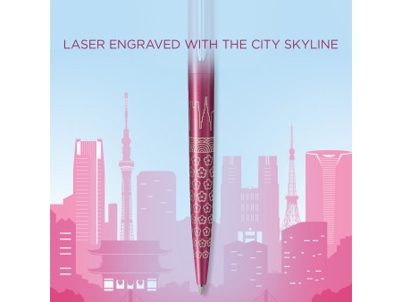 PARKER Stylo à bille JOTTER Tokyo, rose métallique