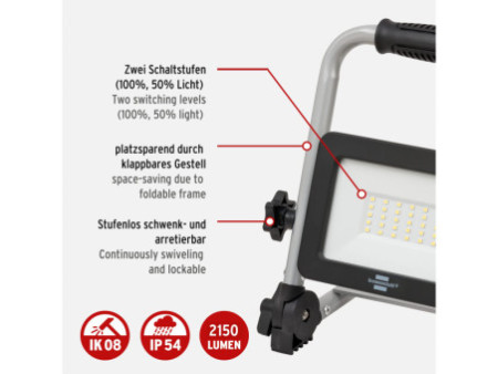 Brennenstuhl Projecteur LED portable EL 2000 MA, 20 watts