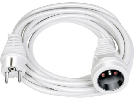 brennenstuhl Rallonge électrique, plastique, blanc, 3 m