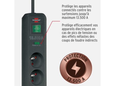 brennenstuhl Prolongateur multiprise 'Eco-Line', 4 prises