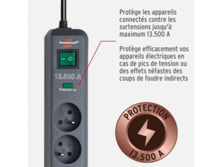 brennenstuhl Prolongateur multiprise 'Eco-Line', 6 prises