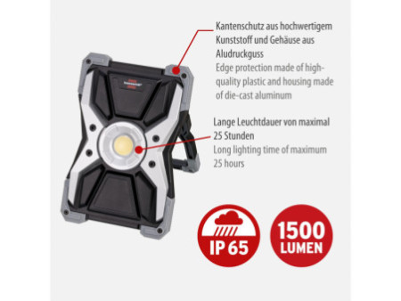 brennenstuhl Projecteur LED rechargeable RUFUS, IP65