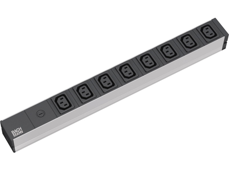 BACHMANN Multiprise 19', 8 ports sans prise mâle