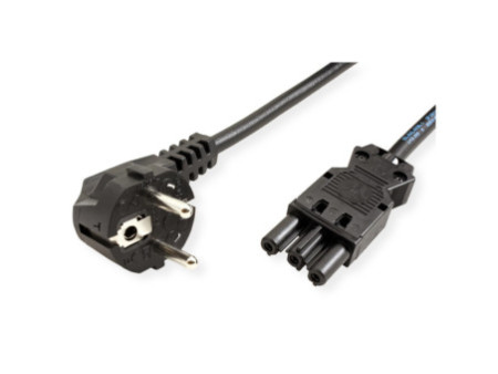 BACHMANN Câble d'alimentation, confectionné, 5 mètres, noir