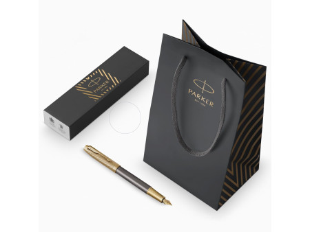 PARKER Stylo plume IM PREMIUM Arrow Grey GT, plume M