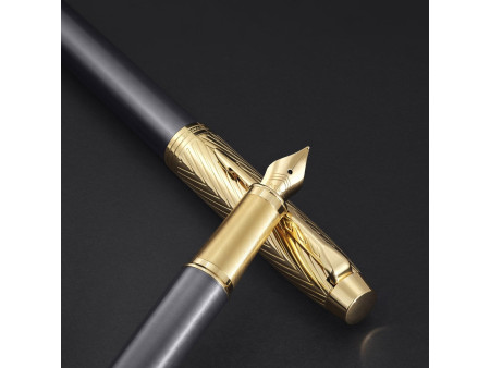 PARKER Stylo plume IM PREMIUM Arrow Grey GT, plume M