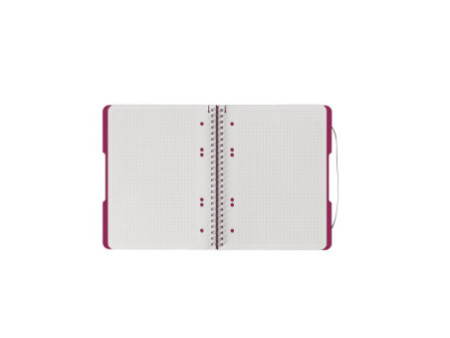 herlitz Cahier à spirales easy orga to go, A5, framboise