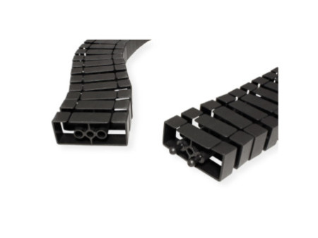 BACHMANN Chemin de câble Flex II rallonge, couleur: noir