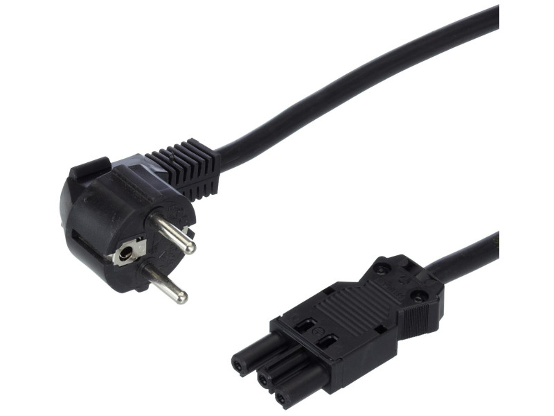 BACHMANN câble d'alimentation Schuko GST18, noir, 10 m