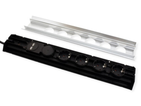 BACHMANN Bloc multiprise CASIA, 4 prises, chargeur USB