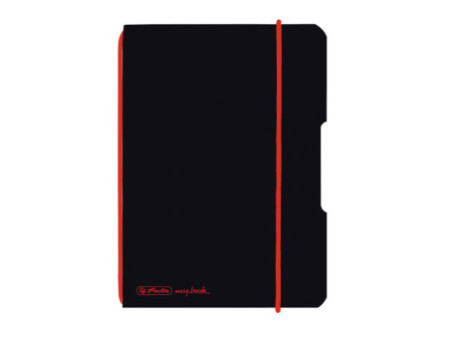 herlitz Carnet de notes my.book flex, A6, PP, noir