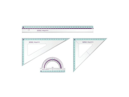 herlitz Kit de géometrie my.pen, 4 pièces, assorti