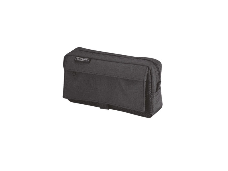 herlitz Trousse à stylos avec poche en filet, noir