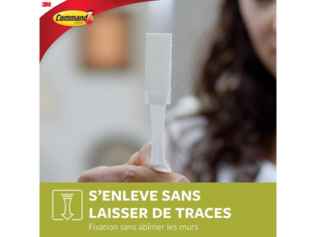 3M Command Languettes de fixation, taille: M, blanc