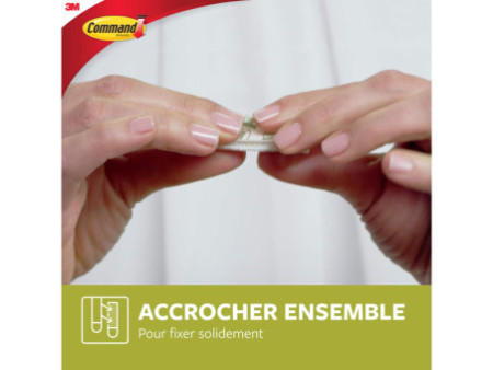 3M Command Languettes accroches tableaux, taille: S, blanc