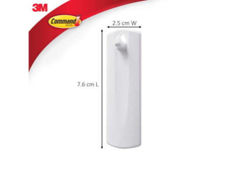 3M Command Crochet en dents de scie pour tableaux, blanc