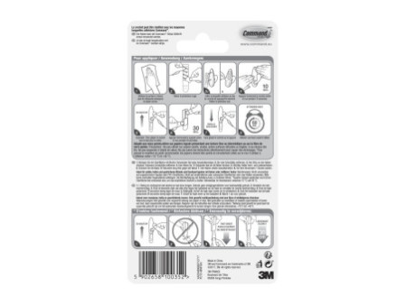 3M Command Crochet en métal 'Classic', taille: M, argent