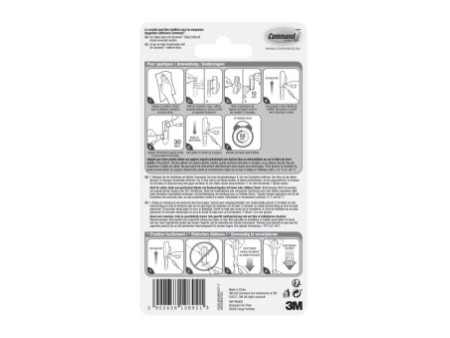 3M Command Crochet en métal 'Modern', taille: M, argent