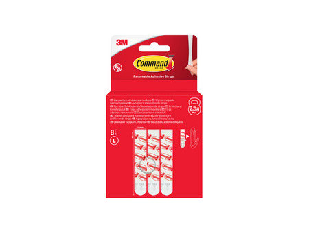 3M Command Paquet de recharge languettes adhésives, blanc