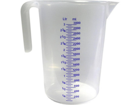 IWH Pichet gradué, contenu: 3 litres, transparent