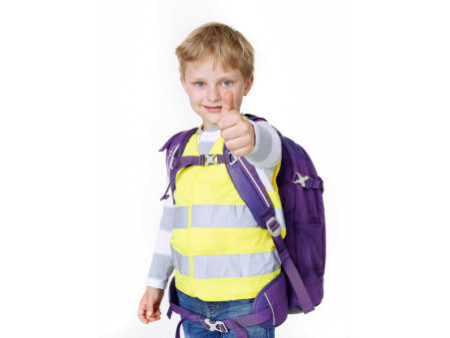 IWH Gilet de sécurité pour enfants, DIN EN 17353, jaune