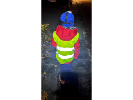 IWH Gilet de sécurité pour enfants, DIN EN 17353, jaune