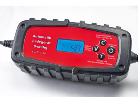 IWH Chargeur de batterie voiture 4A, 6/12V
