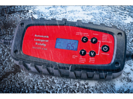 IWH Chargeur de batterie voiture 6,5A, 6/12V