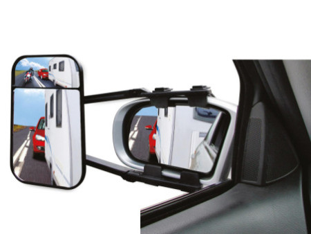 IWH Rétroviseur pour caravane XL Duo, avec angle mort