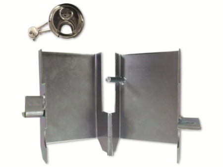 IWH Antivol de remorque et caravane, rabattable, à cadenas