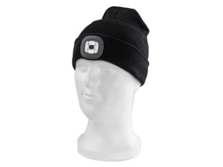 IWH Bonnet avec lampe LED, noir
