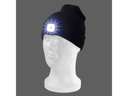 IWH Bonnet avec lampe LED, noir