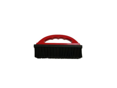 IWH Brosse en caoutchouc pour poils d'animaux, rouge