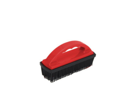 IWH Brosse en caoutchouc pour poils d'animaux, rouge