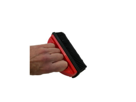 IWH Brosse en caoutchouc pour poils d'animaux, rouge