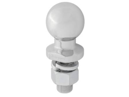 IWH Rotule d'attelage, boule de 50 mm, argent