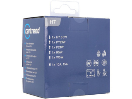 cartrend Kit de lampe rechange pour voiture H7, 7 pièces