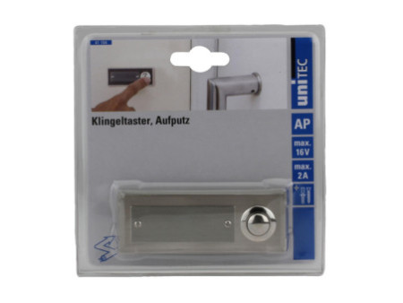 UniTEC Bouton pour sonnette, zinc moulé, 1 bouton