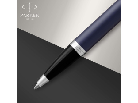 PARKER Stylo à bille rétractable IM Bleu Mat C.T.