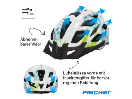 FISCHER Casque de vélo 'Urban Flower', taille: S/M